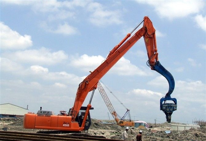 挖掘機(jī)打樁臂、打樁臂、打樁錘、挖掘機(jī)打樁臂廠家